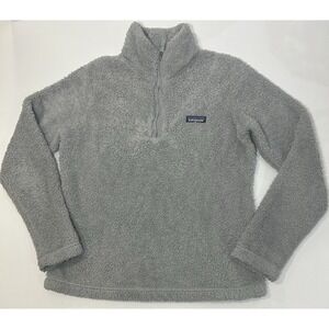 Los Gatos 1/4 Zip Gray Sherpa Fleece Pullover Women's
